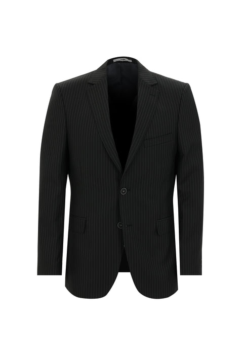 Light Anthracite 6 Drop Regular Fit Standard Cut Striped Suit