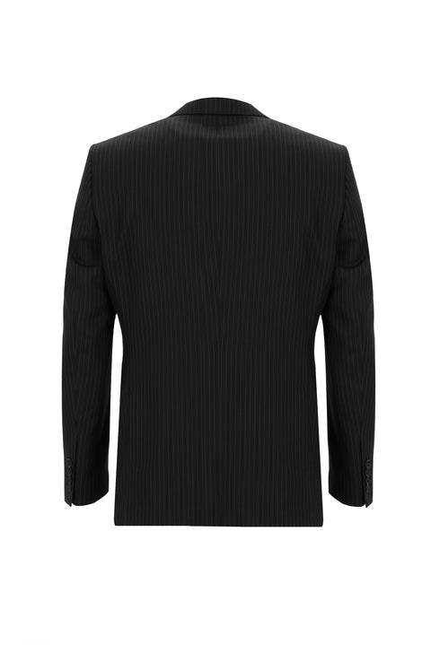 Light Anthracite 6 Drop Regular Fit Standard Cut Striped Suit