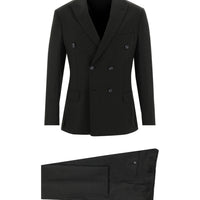 Dark Gray 7 Drop Super Slim Fit Extra Narrow Cut Double-Breasted Suit