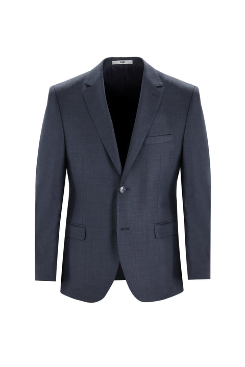 Medium Smoke Melange 7 Drop Slim Fit Narrow Cut Suit