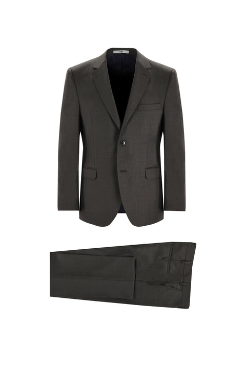 Dark Brown 7 Drop Slim Fit Suit