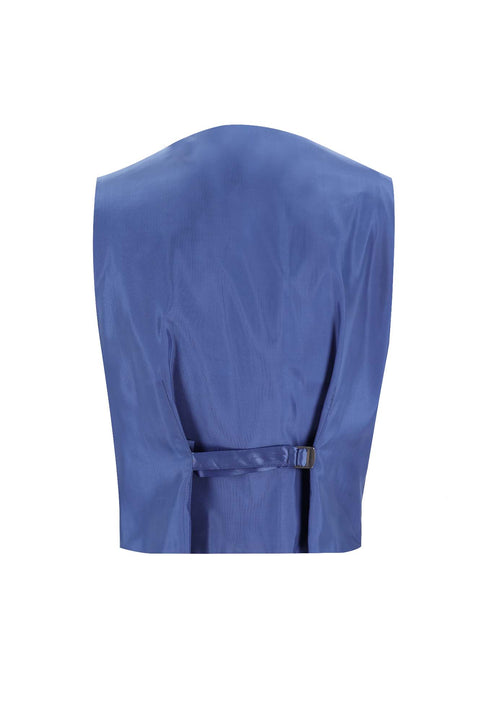 Dark Navy 6 Drop Regular Fit Linen Suit with Vest