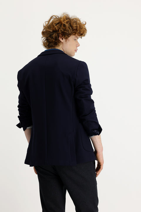 Dark Navy 7 Drop Super Slim Fit Extra Narrow Cut Sport Jacket