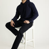 Black Slim Fit Narrow Cut Patterned Lycra Canvas / Chino Trousers