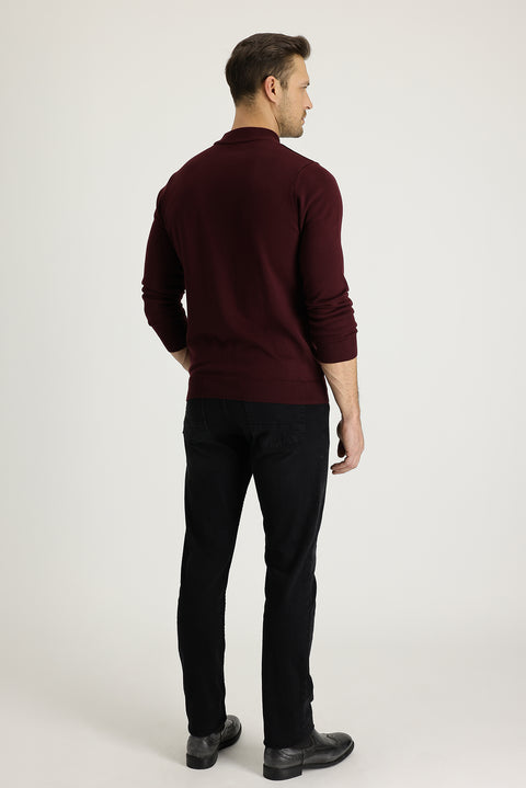 Black Slim Fit Skinny Cotton Denim Pants