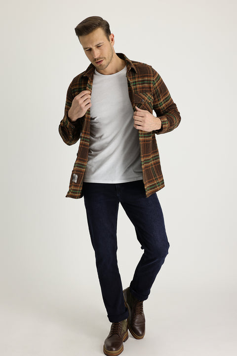 Dark Navy Slim Fit Stretch Denim Pants