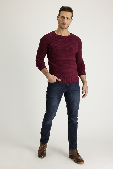Dark Navy Slim Fit Stretch Denim Pants