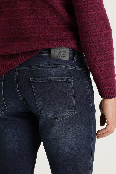 Dark Navy Slim Fit Stretch Denim Pants