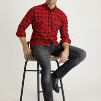 Dark Anthracite Slim Fit Stretch Denim Jeans