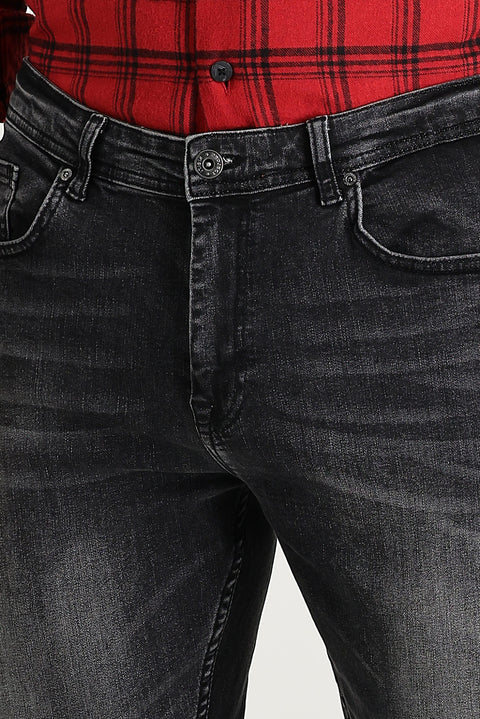 Dark Anthracite Slim Fit Stretch Denim Jeans