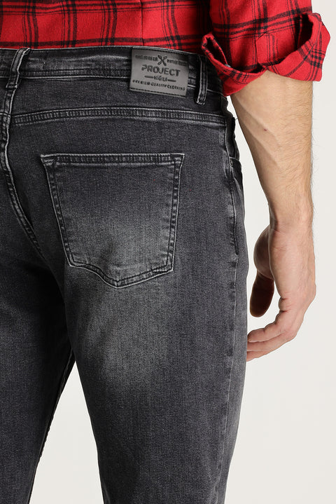 Dark Anthracite Slim Fit Stretch Denim Jeans