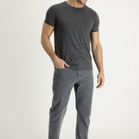 Medium Gray Slim Fit Stretch Denim Pants