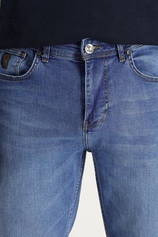  Açık Mavi 6 Drop Regular Fit Standart Kesim Likralı Denim Pantolon
