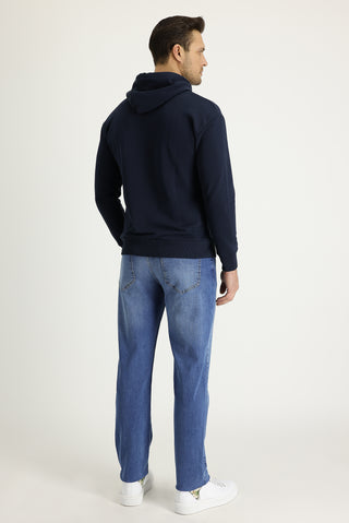  Açık Mavi 6 Drop Regular Fit Standart Kesim Likralı Denim Pantolon