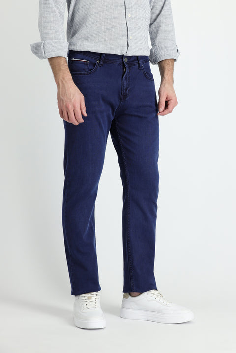 Dark Navy Slim Fit Stretch Denim Pants