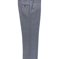 Medium Grey 4 Drop Relaxed Fit Patterned Classic Fabric Trousers