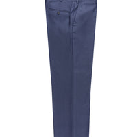 Aviator Blue 7 Drop Slim Fit Narrow Cut Patterned Classic Fabric Trousers