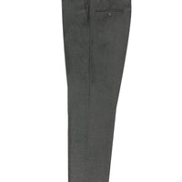 Medium Gray 4-Drop Relaxed Fit Lycra Classic Fabric Trousers