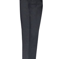Dark Gray 4-Drop Relaxed Fit Lycra Classic Fabric Trousers