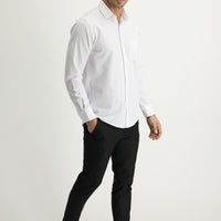 Black 7 Drop Super Slim Fit Extra Narrow Cut Lycra Fabric Trousers