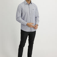 Medium Grey 7 Drop Super Slim Fit Extra Narrow Cut Lycra Fabric Trousers