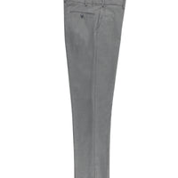 Medium Grey 7 Drop Slim Fit Narrow Cut Lycra Classic Fabric Trousers