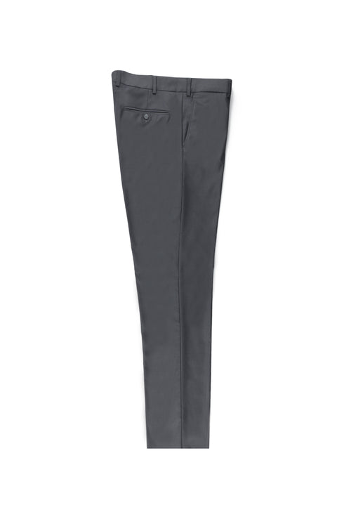 Koyu Füme 7 Drop Slim Fit Dar Kesim Likralı Klasik Kumaş Pantolon