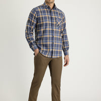 Medium Coffee Relaxed Fit Cotton Canvas / Chino Trousers