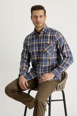  Orta Kahve Slim Fit Dar Kesim Pamuk Kanvas / Chino Pantolon