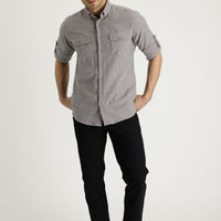 Black Regular Fit Standard Cut Cotton Canvas / Chino Trousers