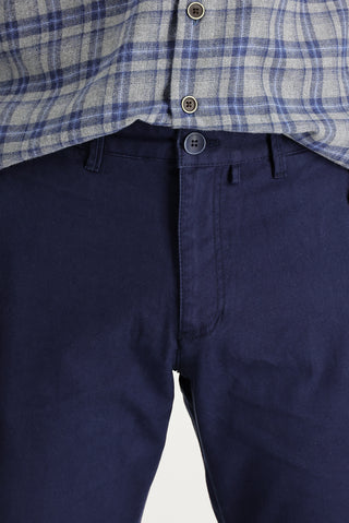  Koyu Lacivert 6 Drop Regular Fit Standart Kesim Pamuk Kanvas / Chino Pantolon