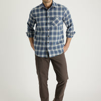 Light Brown Regular Fit Standard Cut Cotton Canvas / Chino Trousers