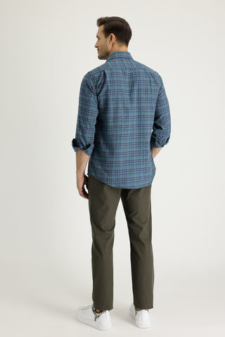  Asker Haki Regular Fit Standart Kesim Pamuk Kanvas / Chino Pantolon