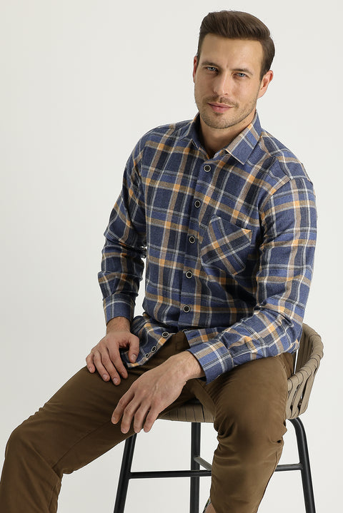 Khaki Slim Fit Cotton Canvas / Chino Trousers
