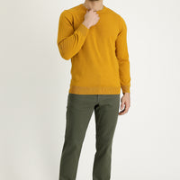 Açık Haki Regular Fit Standart Kesim Likralı Kanvas / Chino Pantolon