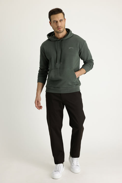 Dark Coffee Relaxed Fit Stretch Canvas / Chino Trousers