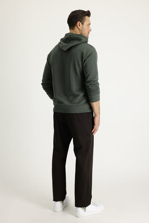 Dark Coffee Relaxed Fit Stretch Canvas / Chino Trousers