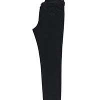 Black Relaxed Fit Stretch Canvas / Chino Trousers