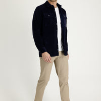 Medium Beige Slim Fit Stretch Canvas / Chino Trousers