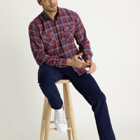 Dark Navy Blue Slim Fit Stretch Canvas / Chino Trousers