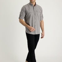 Black Regular Fit Standard Cut Lycra Canvas / Chino Trousers