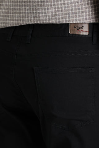  Siyah Regular Fit Standart Kesim Likralı Kanvas / Chino Pantolon