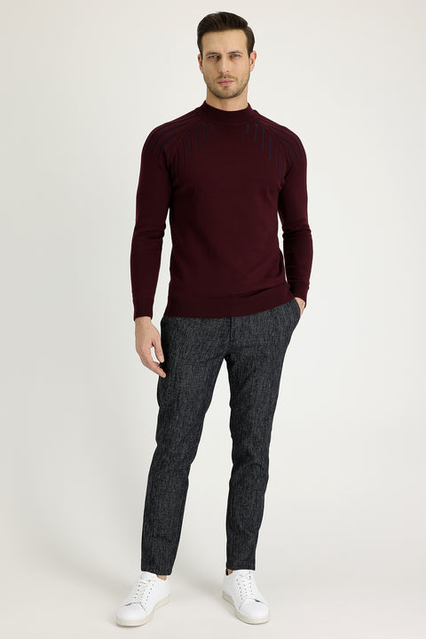 Black 7 Drop Slim Fit Narrow Cut Lycra Canvas / Chino Pants