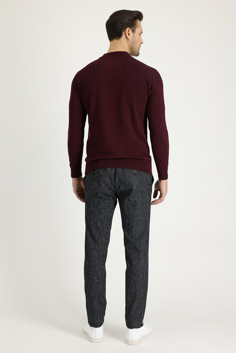 Black 7 Drop Slim Fit Narrow Cut Lycra Canvas / Chino Pants