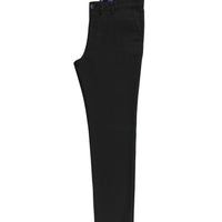 Black Relaxed Fit Stretch Canvas / Chino Trousers