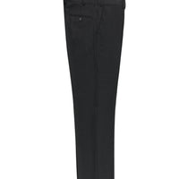 Light Anthracite 4 Drop Relaxed Fit Casual Cut Classic Wool Fabric Trousers