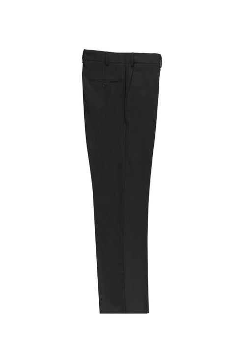 Dark Anthracite 4 Drop Relaxed Fit Classic Fabric Wool Trousers