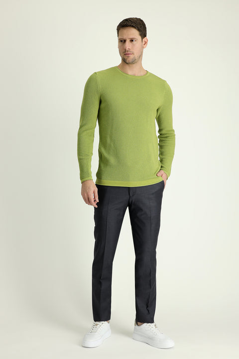 Marengo 6 Drop Regular Fit Standard Cut Classic Fabric Wool Trousers