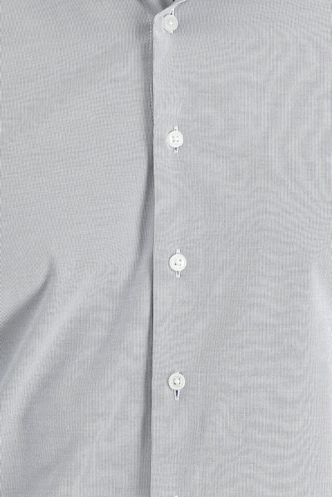 Medium Navy Long Sleeve Slim Fit Narrow Cut Classic Patterned Cotton Easy-Iron Shirt