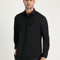 Black Long-Sleeve Classic Shirt